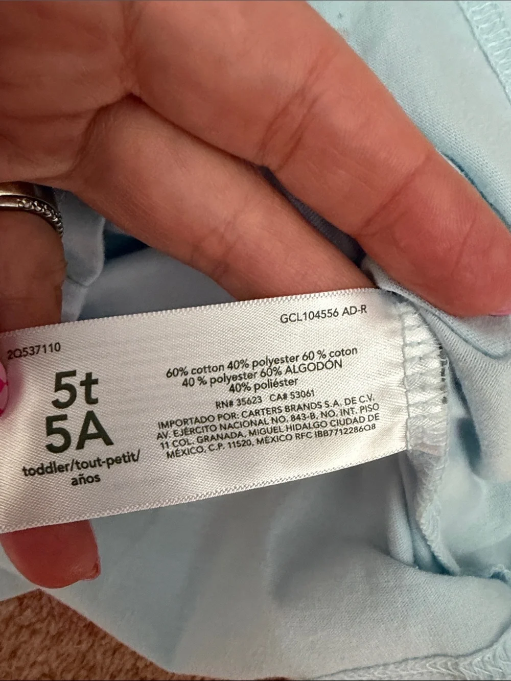Carters light blue